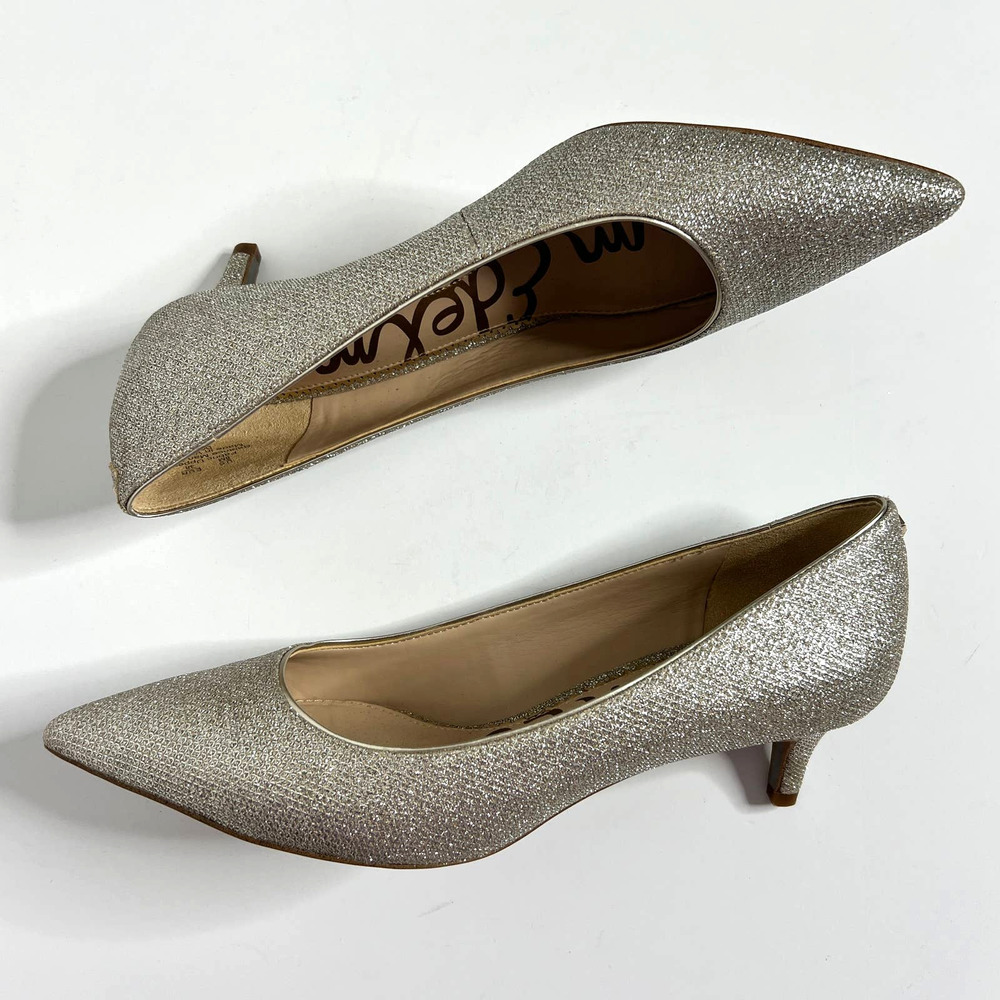 Sam Edelman Dori Sparkle Heels Pumps Shoe Size 8 - Picture 3 of 9